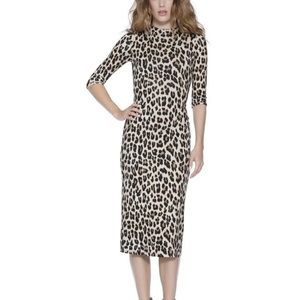 Alice and olivia leopard dress